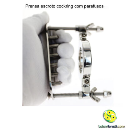 Prensa escroto cockring com parafusos - Image 6