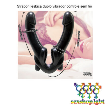 Strapon lesbica duplo vibrador controle sem fio - Image 3