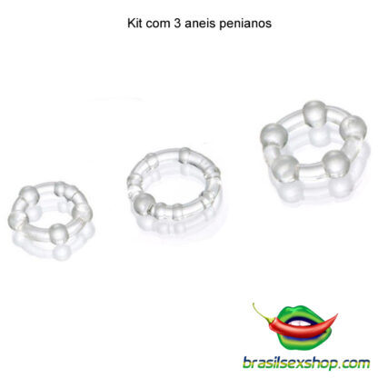 Kit com 3 aneis penianos - Image 2