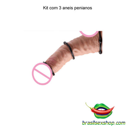 Kit com 3 aneis penianos - Image 4