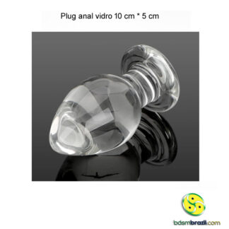 Plug anal vidro 10 cm * 5 cm