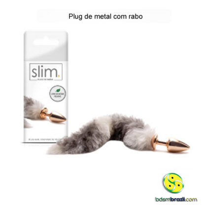 Plug de metal com rabo