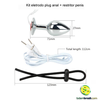 Kit eletrodo plug anal + restritor penis - Image 3