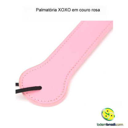 Palmatória XOXO em couro rosa - Image 2