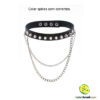 Colar spikes com correntes