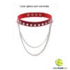 Colar spikes com correntes