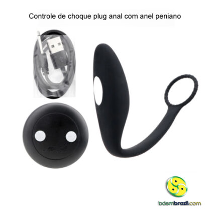 Controle de choque plug anal com anel peniano - Image 2