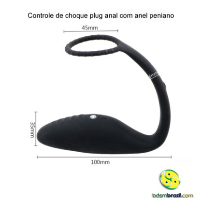 Controle de choque plug anal com anel peniano - Image 3