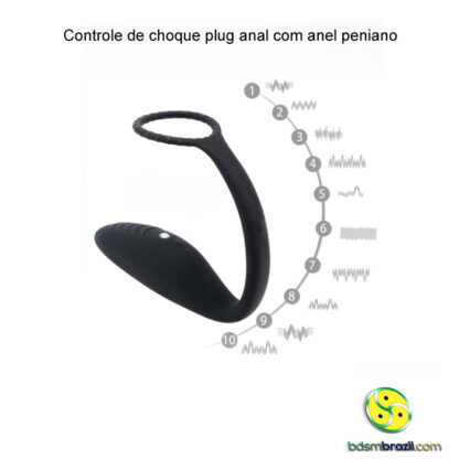 Controle de choque plug anal com anel peniano - Image 5