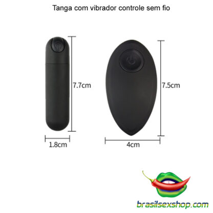 Tanga com vibrador controle sem fio - Image 3