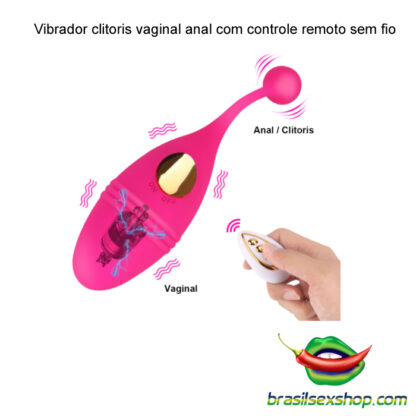 Vibrador clitoris vaginal anal com controle remoto sem fio - Image 2