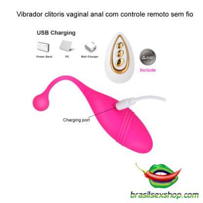 Vibrador clitoris vaginal anal com controle remoto sem fio - Image 4