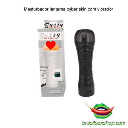 Masturbador lanterna cyber skin com vibrador - Image 2