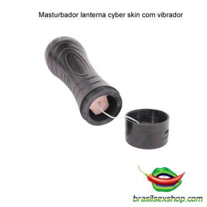 Masturbador lanterna cyber skin com vibrador - Image 3