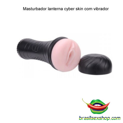 Masturbador lanterna cyber skin com vibrador - Image 5