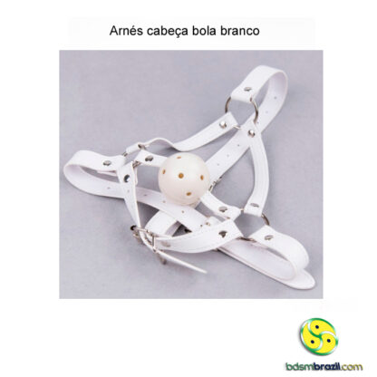 Arnés cabeça bola branco - Image 3