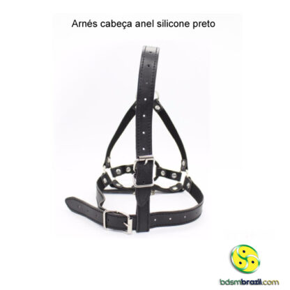 Arnés cabeça anel metal preto - Image 3