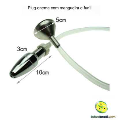 Plug enema com mangueira e funil - Image 2