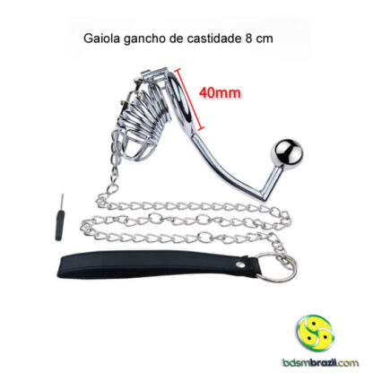 Gaiola gancho de castidade 8 cm - Image 4