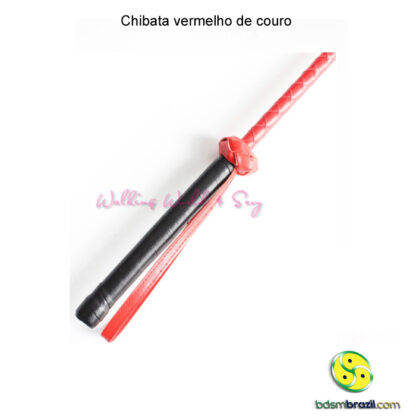 Chibata vermelho de couro - Image 2