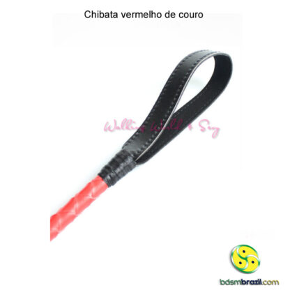 Chibata vermelho de couro - Image 3