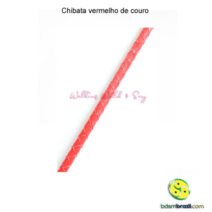 Chibata vermelho de couro - Image 4