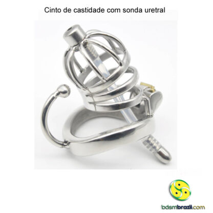 Cinto de castidade com sonda uretral - Image 3