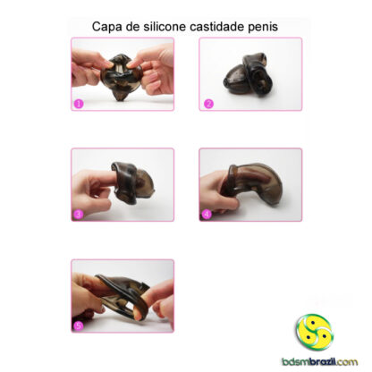 Capa de silicone castidade penis - Image 3