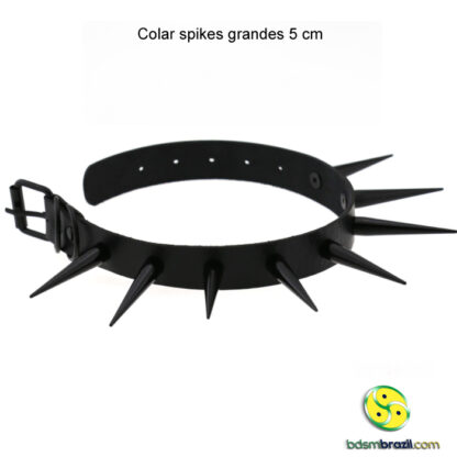 Colar spikes grandes 5 cm - Image 4