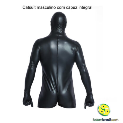 Catsuit masculino com capuz integral - Image 3