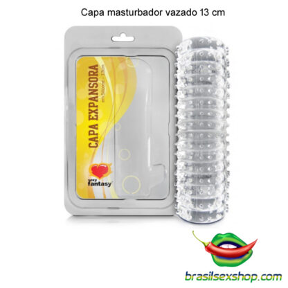 Capa masturbador vazado 13 cm