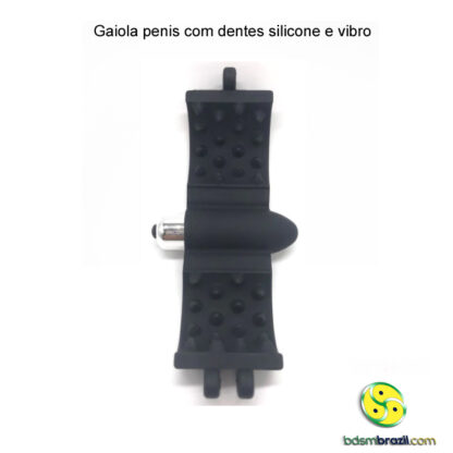 Gaiola penis com dentes silicone e vibro - Image 2