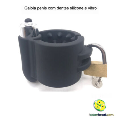 Gaiola penis com dentes silicone e vibro - Image 3