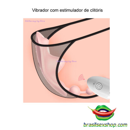 Vibrador com estimulador de clitoris - Image 2