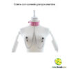 Coleira com corrente grampos mamilos - Imagem 8