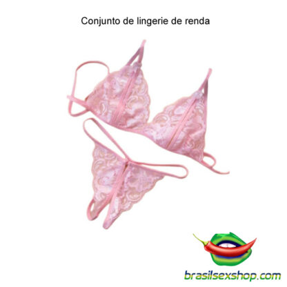 Conjunto de lingerie de renda - Image 3