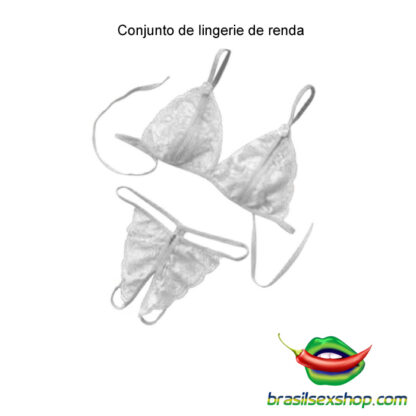 Conjunto de lingerie de renda - Image 4