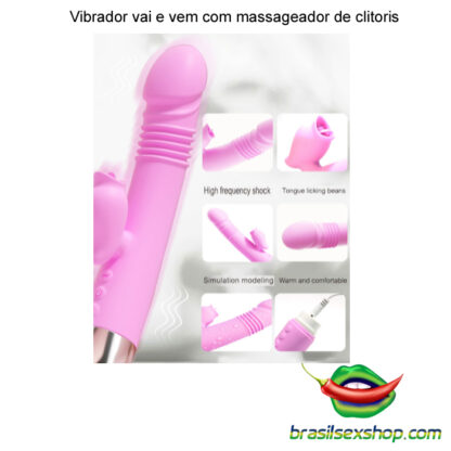 Vibrador vai e vem com massageador de clitoris - Image 5