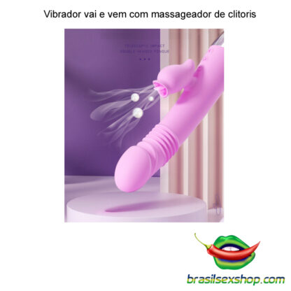 Vibrador vai e vem com massageador de clitoris - Image 6