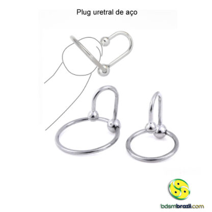 Plug uretral de aço