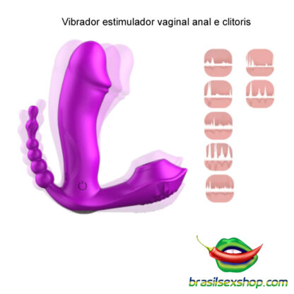 Vibrador estimulador vaginal anal e clitoris - Image 4