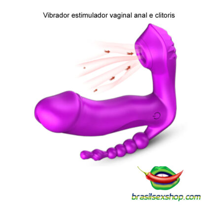 Vibrador estimulador vaginal anal e clitoris - Image 5