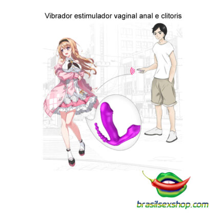 Vibrador estimulador vaginal anal e clitoris - Image 6