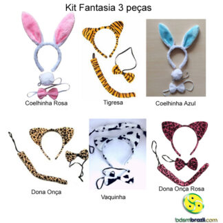 Kit Fantasia 3 peças