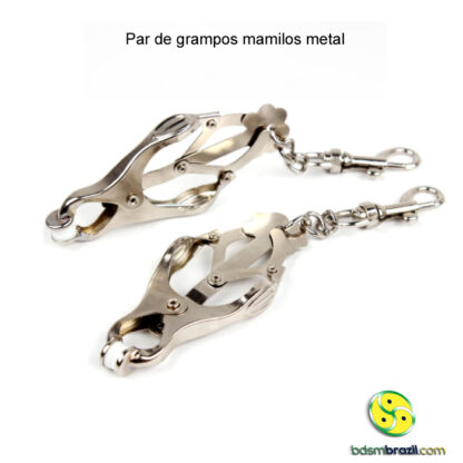 Par de grampos mamilos metal - Image 5