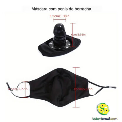 Máscara com penis de borracha - Image 3