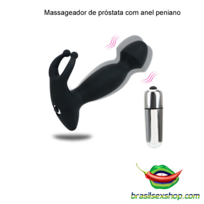 Massageador de próstata com anel peniano - Image 2