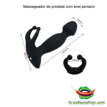 Massageador de próstata com anel peniano - Image 3