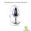 Plug metal vibrador com controle remoto sem fio - Image 2