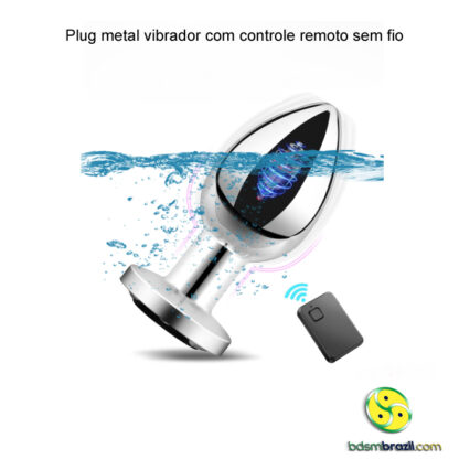 Plug metal vibrador com controle remoto sem fio - Image 3